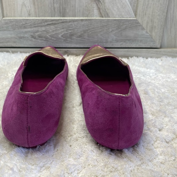Ted Baker Oleshky Purple/Metallic Leather Ballet Flats US  10.5-11  EU 41 - Picture 5 of 10
